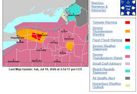 UPDATE, 2:49 p.m.: Tornado warning issued, severe thunderstorm warning continues