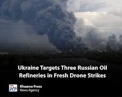 oil refinery explosion drone strike energy infrastructure, AI generated