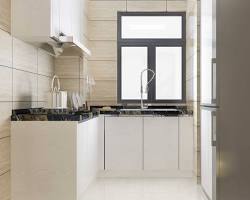 Image of Meja dapur dengan permukaan HPL yang tahan goresan