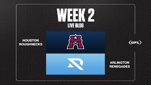 UFL Week 2: Houston Roughnecks Look for First Win Against Arlington Renegades
