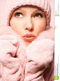 Caucasian woman wearing winter coat and hat. - caucasian-woman-wearing-winter-coat-hat-2043904