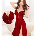 Chemise de nuit rouge