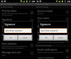 Image result for Adding of  Text Signature on Outgoing Messages