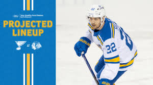 Projected Lineup: April 11 at Chicago | St. Louis Blues