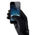 Leather touchscreen gloves