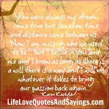 Distance Came Between Us.. - Love Quotes And Sayings via Relatably.com