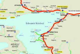 Image result for ayvacık haritası