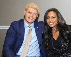 Image of Cody Rhodes and his wife Brandi Rhodes