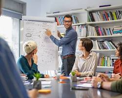 Image of team working on event planning