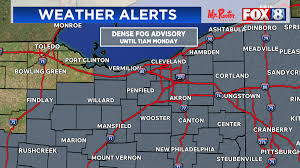 Dense fog advisory issued across Northeast Ohio