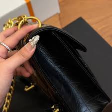 DHgate.com:Designer Black Leather Quilted Crossbody Backpack with Double Gold Chain:Bags, Luggage & Accessories