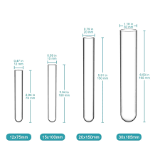 Glass Test Tubes Borosilicate Round Bottom Lab | StonyLab