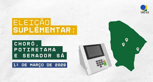 Nova decisão do TSE autoriza eleição em Senador Sá neste domingo (1º); Choró e Potiretama também passam por pleitos
