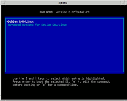 Image of bootloader screen