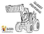 Coloriage de tracteur agricole