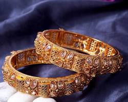 Voylla women's gold plated bangles and necklaces lifestyle