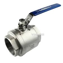 ▶️ Stainless steel two-part ball valve female threaded ...