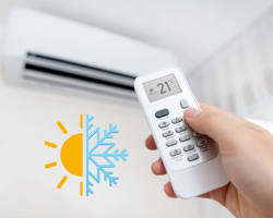 Image de climatiseur réglé sur la fonction Froid