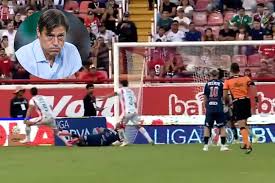 Matías Almeyda está serio: Julián Carranza adelanta con el 1-0 en Necaxa - Rayados