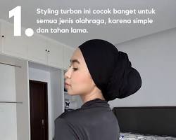 Gambar Hijab Turban untuk Olahraga