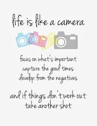 Blushing Bee By Me: life is like a camera | Quotes | Pinterest via Relatably.com