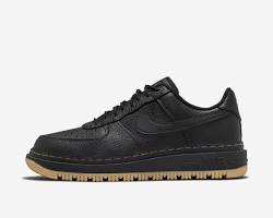 image of giày nike air force 1 luxe 'black gum' db4109001