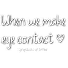 Love love love..*-* | We Heart It | crush, eye contact, and quote via Relatably.com