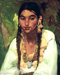 Gypsy Girl in White. Robert Henri - GypsyGirlWhite_full