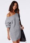 Off the shoulder jumper dress