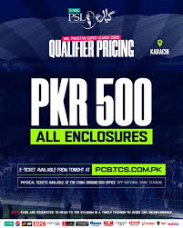 Ticket Details announced for 28 April Qualifier in Karachi