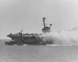 Picture of 1967 USS Forrestal fire