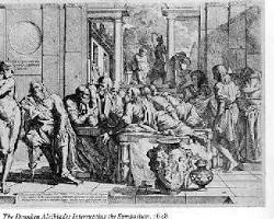 Image of Alcibiades speaking to a crowd