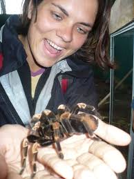 Me with an orange-kneed tarantula named Cleopatra, Santa Elena - 2617607-Me-with-an-orange-kneed-tarantula-named-Cleopatra-Santa-Elena-1