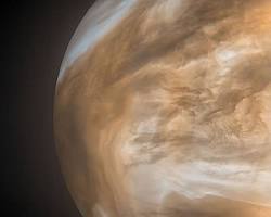 Image of Venus with thick atmosphere