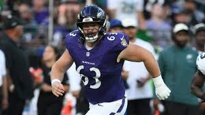 Ravens center Danny Pinter carted off field during practice vs. Vikings