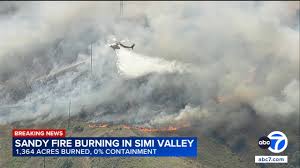 Sandy Fire in Simi Valley: Crews race to extinguish blaze with more wind expected