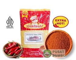 Gambar bubuk pedas di wadah