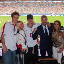 Beckhams reunite for England clash but Brooklyn absent amid feud