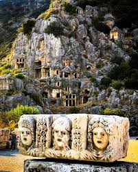 Architecture - Myra Ancient City: Ruins and Rock Tombs, 2nd century BC. See more: https://themindcircle.com/the-ancient-city-of-myra-with-amazing-necropoleis/ | Facebook