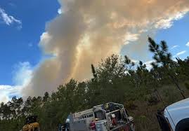 Crews battling over 100-acre brush fire in Alachua County