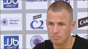 At Rangers&#39; Friday press conference, Kenny Miller looks ahead to the Ibrox side&#39;s home match against Hearts on Sunday. - _45727950_kenny_miller_poster