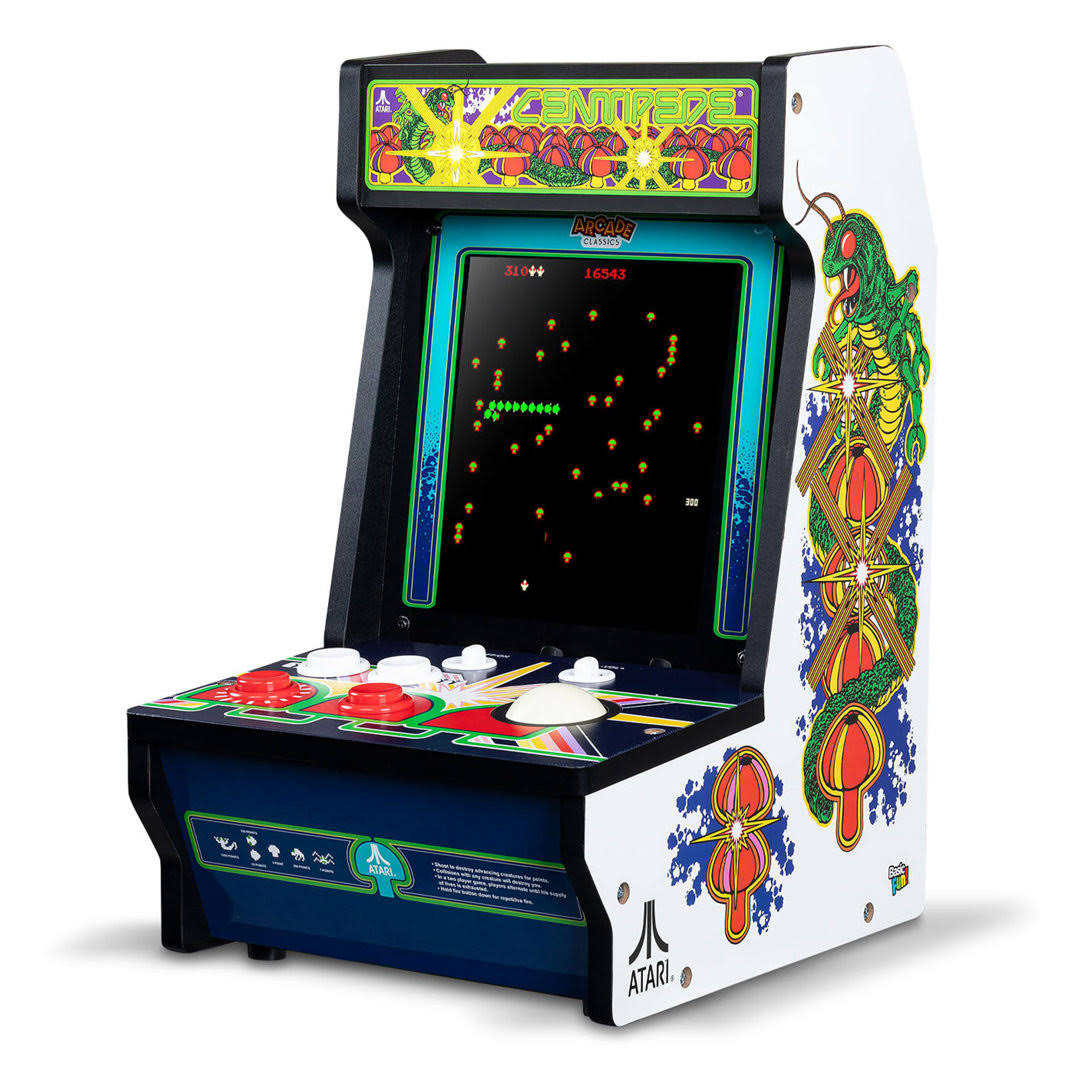 Arcade Classics Atari Centipede Counter Series Arcade Game with 8 Inch Screen