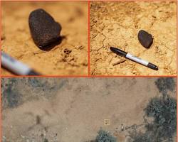 隕石の発見の画像