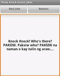 Pinoy Knock Knock Jokes APK Download - Free Books &amp; Reference app ... via Relatably.com