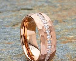Image of Rose Gold Wedding Band for men
