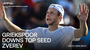 Alexander Zverev competing at the National Bank Open in Montreal