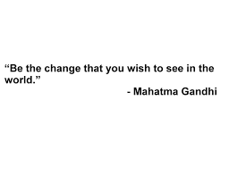 Mahatma Gandhi Quote #CityYearChicagoCivicEngagement #painting #5 ... via Relatably.com