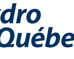 Image of logo HydroQuébec company in Montreal