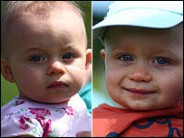Twins Isla and Robbie Hall were born thanks to IVF - _44279207_twins