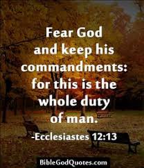 Image result for fear God --not man